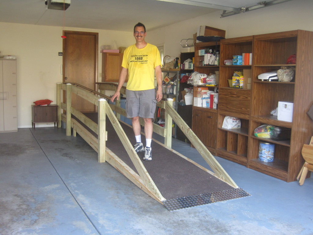I was a wheelchair ramp builder for Faith Indeed with my bosses Ron West and Bill Barry! NeedEncouragement.com