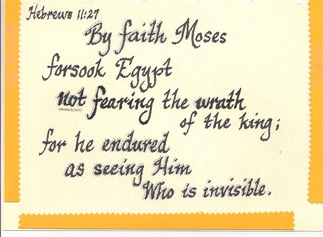Hebrews 11:27 NeedEncouragement.com