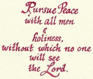 Pursue Peace! God Helps People If They Are Willing To Be Helped, He Can Help You Too!