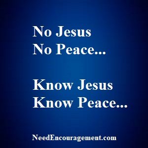 Find real peace with God! NeedEncouragement.com