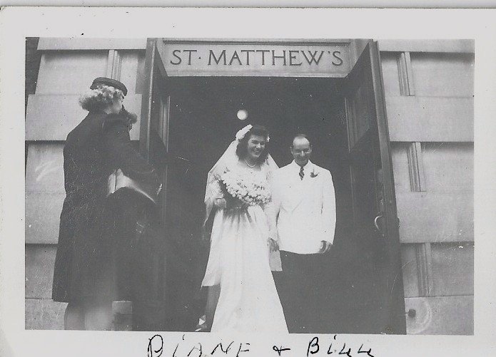This is my mom and dad at St. Matthew's church on their wedding day! NeedEncouragement.com
