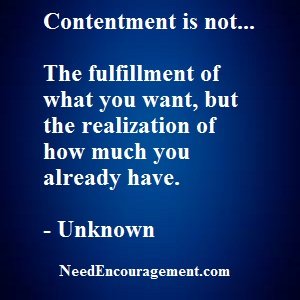 How To Find Contentment In Your Life? NeedEncouragement.com