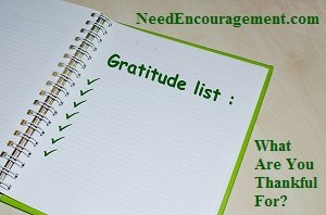 Finding Things To Be Grateful For! NeedEncouragement.com