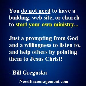 Want To Start Your Own Ministry?