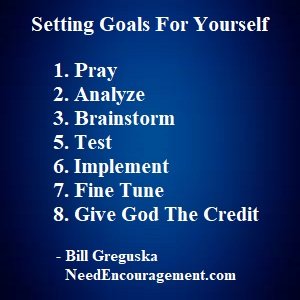 Helping Yourself Set Goals In Your Life!