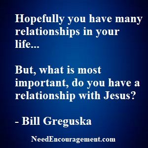 A Personal Relationship With Jesus?