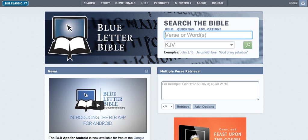 Blue letter Bible cross reference