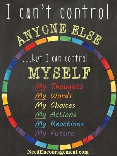 I can not control others!