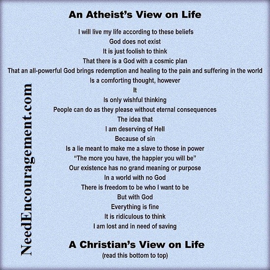 An Atheist's view of life