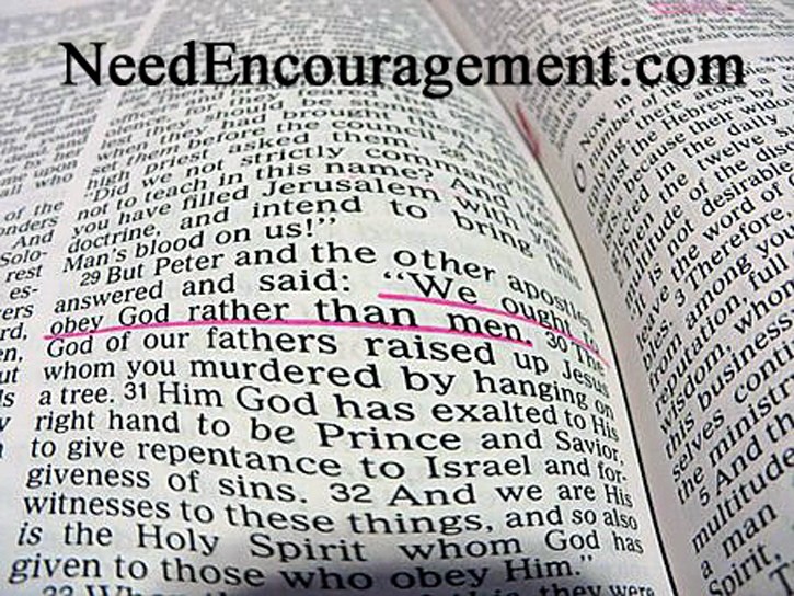 God's will be done on earth as it is in heaven! NeedEncouragement.com