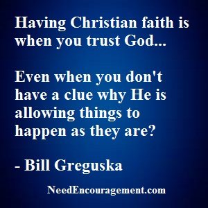 Trust in God! NeedEncouragement.com