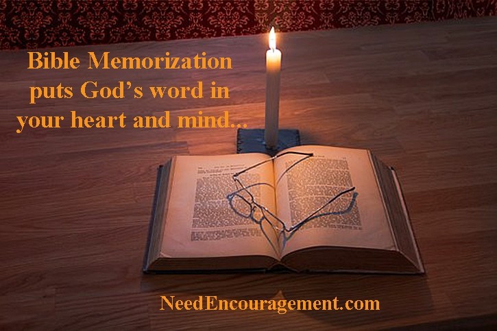 Bible Memorization has many benefits.  NeedEncouragement.com