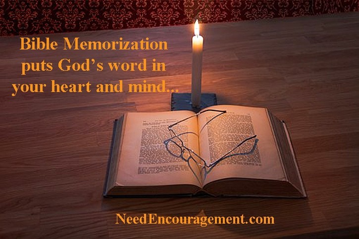 Bible Memorization has many benefits. NeedEncouragement.com