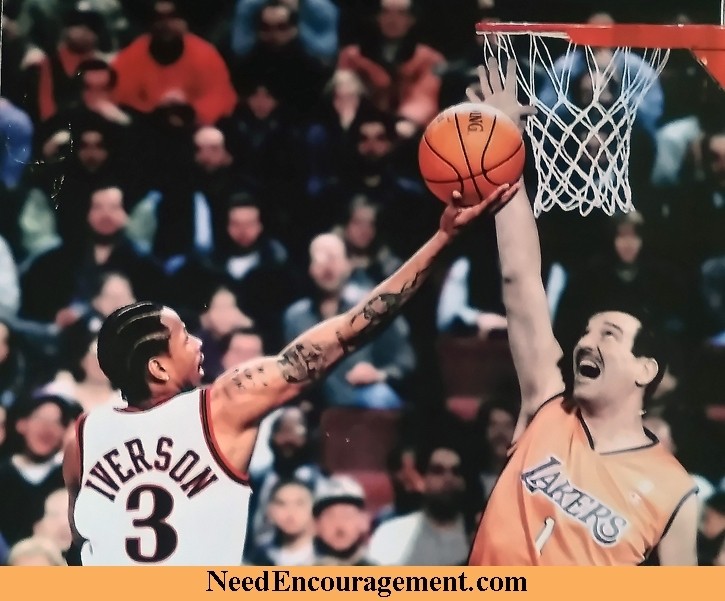 Bill Greguska NBA basketball photo with Alan Iverson! NeedEncouragement.com