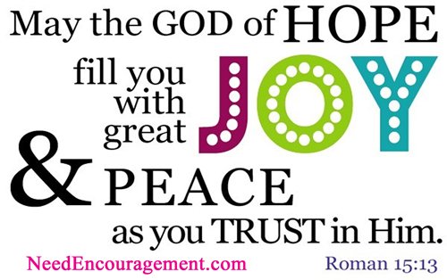 May God fill you with His Joy! NeedEncouragement.com