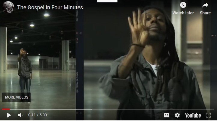 Gospel in four minutes!