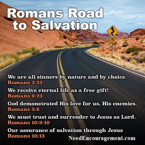 The Romans Road will get you to where you want to be!